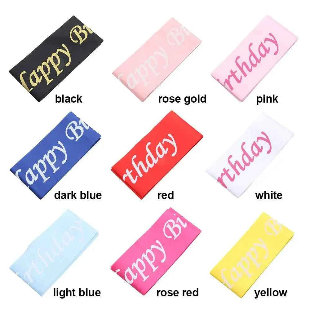 2025 Bachelor Gifts Party Decoration Happy Birthday Sash Party Favors Etiquette belt