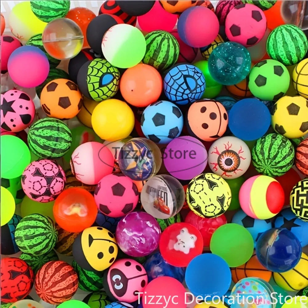 10/20PCS Bouncing Ball Toys Party Favors Birthday Gift Guests Doll Machine Accessory Children's Playground Water Buoyancy Ball