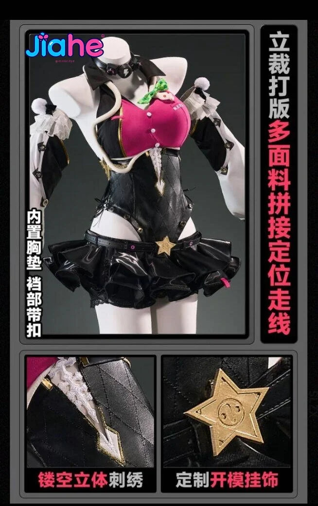 Zenless Zone Zero Cissia Cosplay Costume | Leather Jumpsuit Set - Big Tim's Magic Emporium