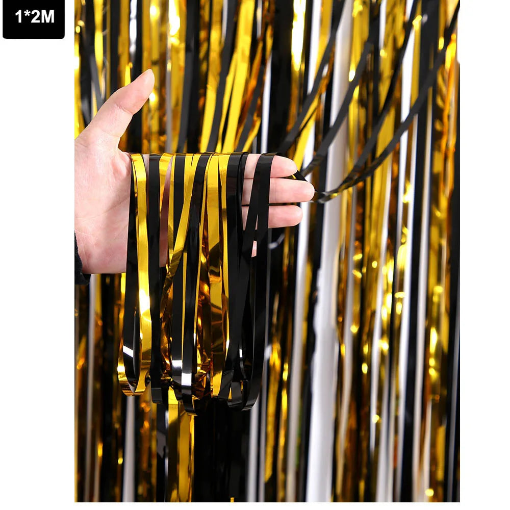 40th Birthday Party Gold Black Birthday Number Paper Box Banner Balloons Birthday Party 40 Year Old Birthday Party Decoration