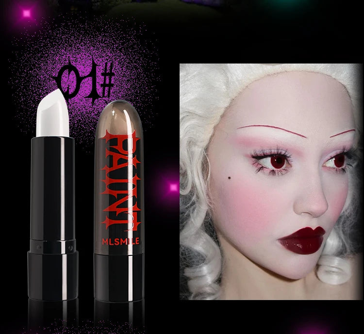 Halloween Face Body Painting Stick Cream Waterproof Light Neon Green Purple Pink Black White Paint Cream Party Art Makeup