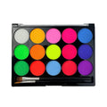 15 Colors Face Painting Palette Body Makeup Non Toxic Water Based Paint With Brush For Christmas Halloween Party Body Graffiti
