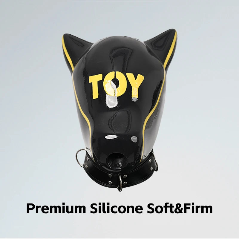 Furrjoi IDO Silicone Dog Mask with Patterned Cospaly Costumes Hood Multiple Colors Halloween Face Toys Realistic Equipment - Big Tim's Magic Emporium