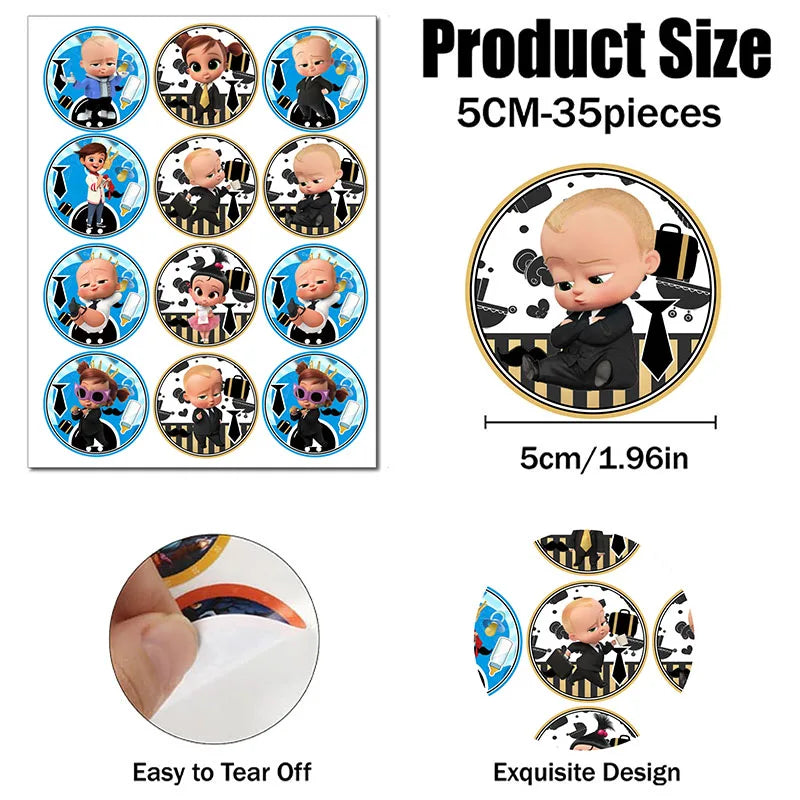 Boss Baby Theme Disposable Party Cake Topper Birthday Party Cake Topper Cake Park Party Decoration Baby Shower Party Supplies - Big Tim's Magic Emporium