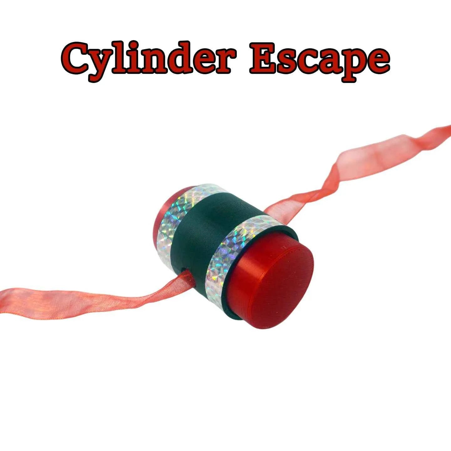 Cylinder Escape Magic Tricks Silk Passing Thru Tube Penetration Magia Close-up Street Party Show Illusions Gimmicks Comedy Props