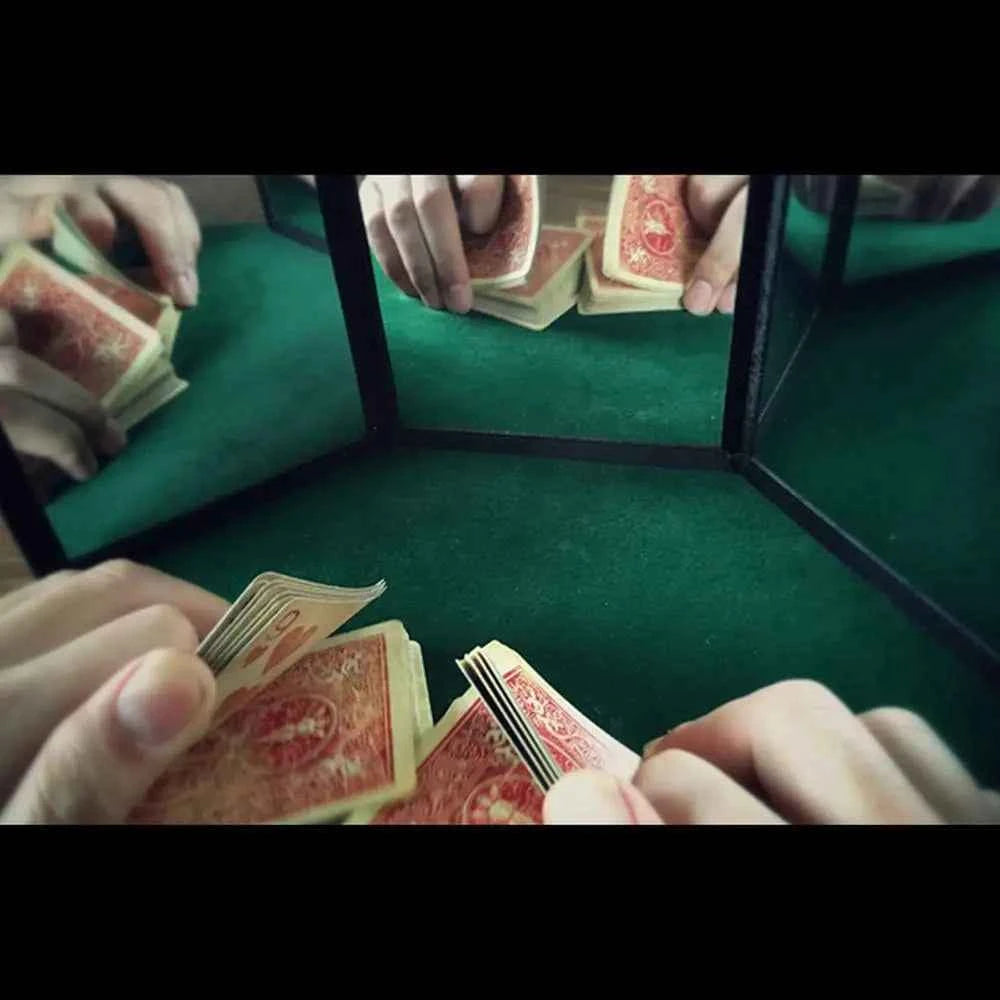 3-Way Mirror Sean Yang Practicing Mirror for Card Magic Gimmick Illusion Magic Tricks Accessory Stage Professional Magician Pad - Big Tim's Magic Emporium