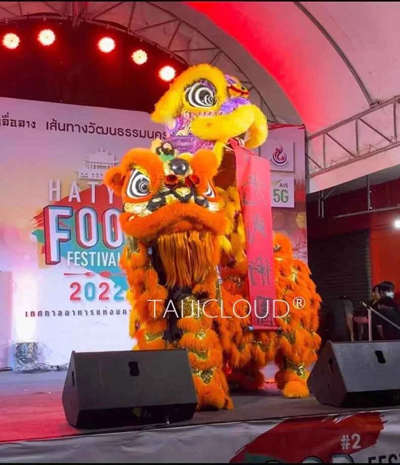 Southern Lion Dance Props for Adults, Double Performance Use, Wool Dragon Lantern, Authentic Lion Awakening Props.