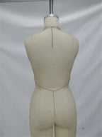 European & American Hot Girl Style Sequined Hoop Strapless Top Multi-Layer Hand-Woven Chain Sexy Body Chain