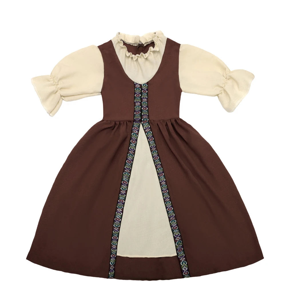 Medieval Costume Court-Style Dress Carnival Halloween European Vintage Party Costumes Stage Performance Suit Birthday Party Gift