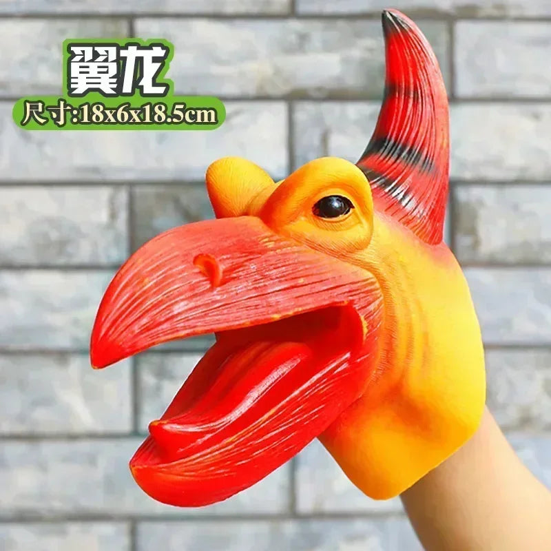 Hand Puppets Dinosaur head Model Toy T-Rex Dino Park Dolls Dinosaur Worlds Soft Toy for Gifts - Big Tim's Magic Emporium