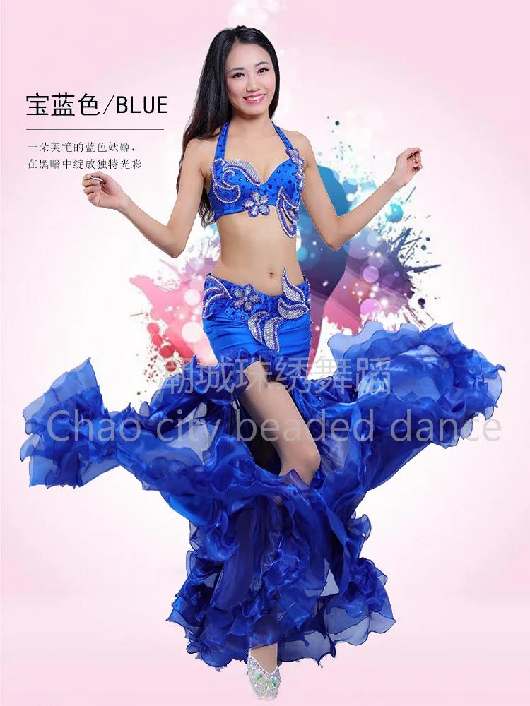 Customized Halloween Belly Dance Costume Set | Exotic Dancewear with Big Skirt - Big Tim's Magic Emporium