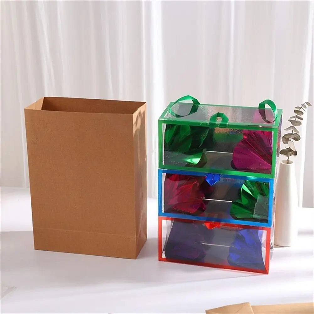 Magic Tricks Dream Bag Trick Performance Appearing Flower Box Paper Bag Flower Box Children Gifts