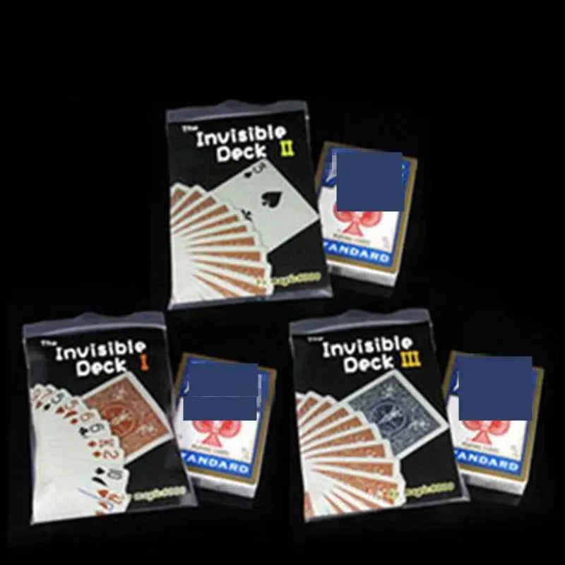 The Invisible Deck I,II,III,Amazing Magic Cards Close Up Street Magic Tricks Stage Magic Props Mentalism Comedy Kid Puzzle Toys