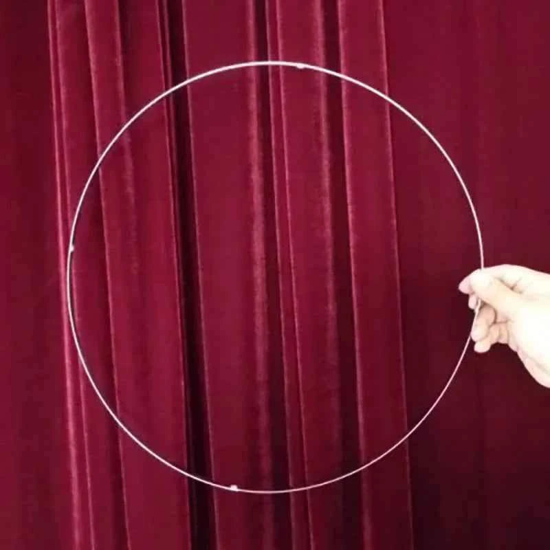 Metal Circle To Square (Stainless Steel) Stage Magic Tricks Close Up Magic Props Comedy Street Mentalism Magia Toys Gadget