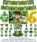 Cartoon Ben-10 Birthday Party Decoration Balloons Favor Set Banner Cake Toppers Baby Shower Boys Gift Party Supplies Photo Prop
