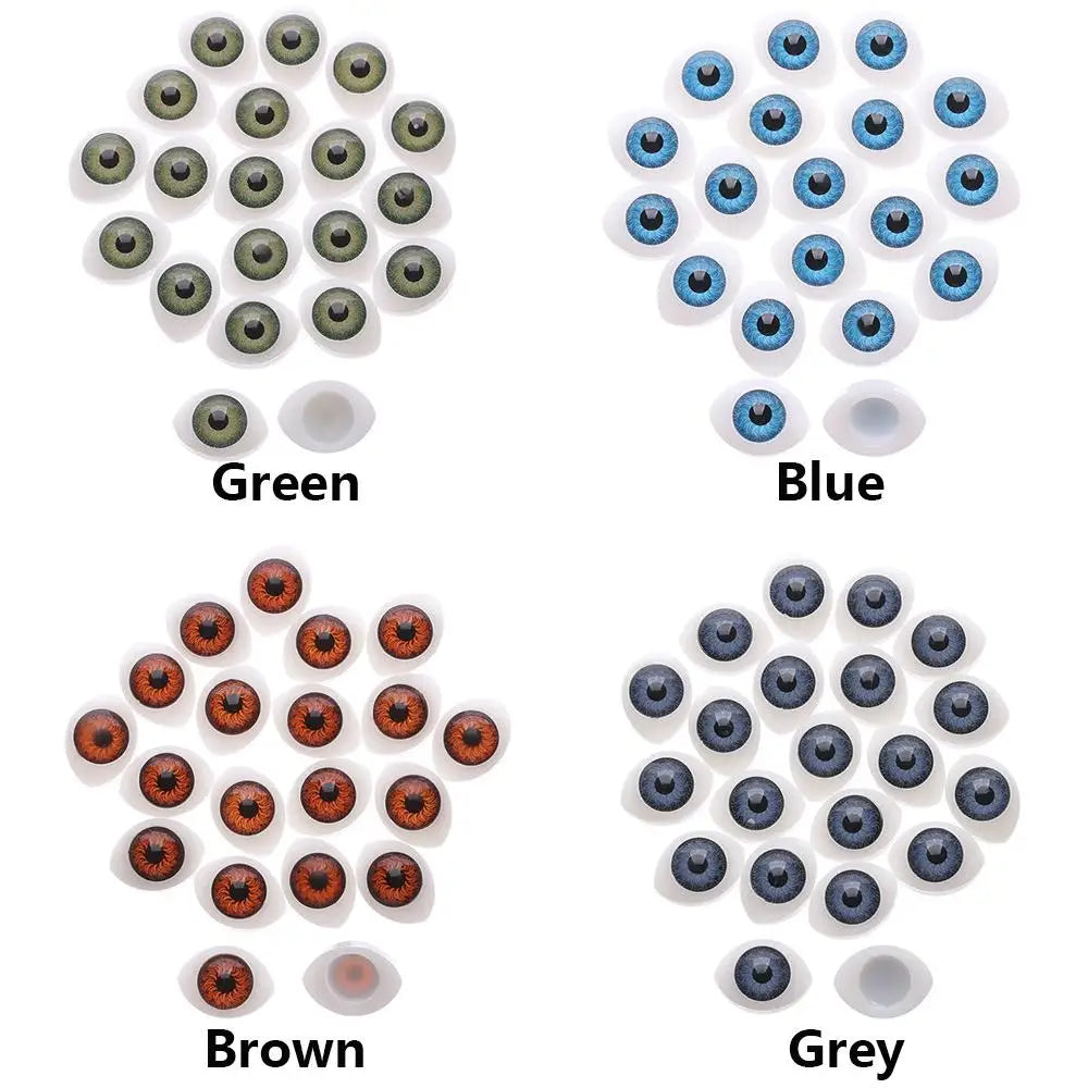 20pcs Puppet Making Dinosaur Eyes Funny Plastic Doll Safety Eyes For Animal Toy DIY Craft Accessories - Big Tim's Magic Emporium