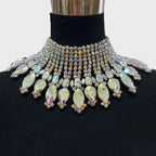 Radiating Statement Rhinestone Crystal Necklace