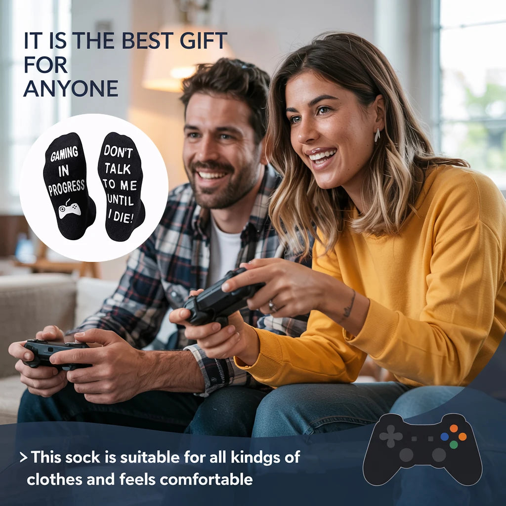 Funny Gaming Gifts For Men Boys Gamer Gifts, Novelty Video Game Socks Socks Gaming In Process - Big Tim's Magic Emporium