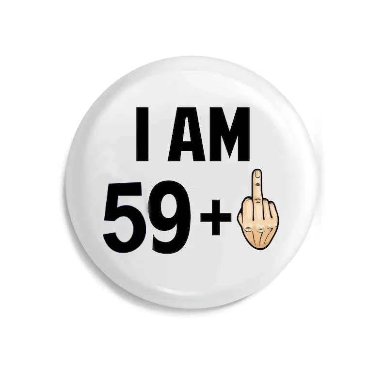 21st 30th 40th 50th 60th 70th 80th Birthday Button Pin Badge Happy Birthday Party Decoration Photo props present Gift keepsake