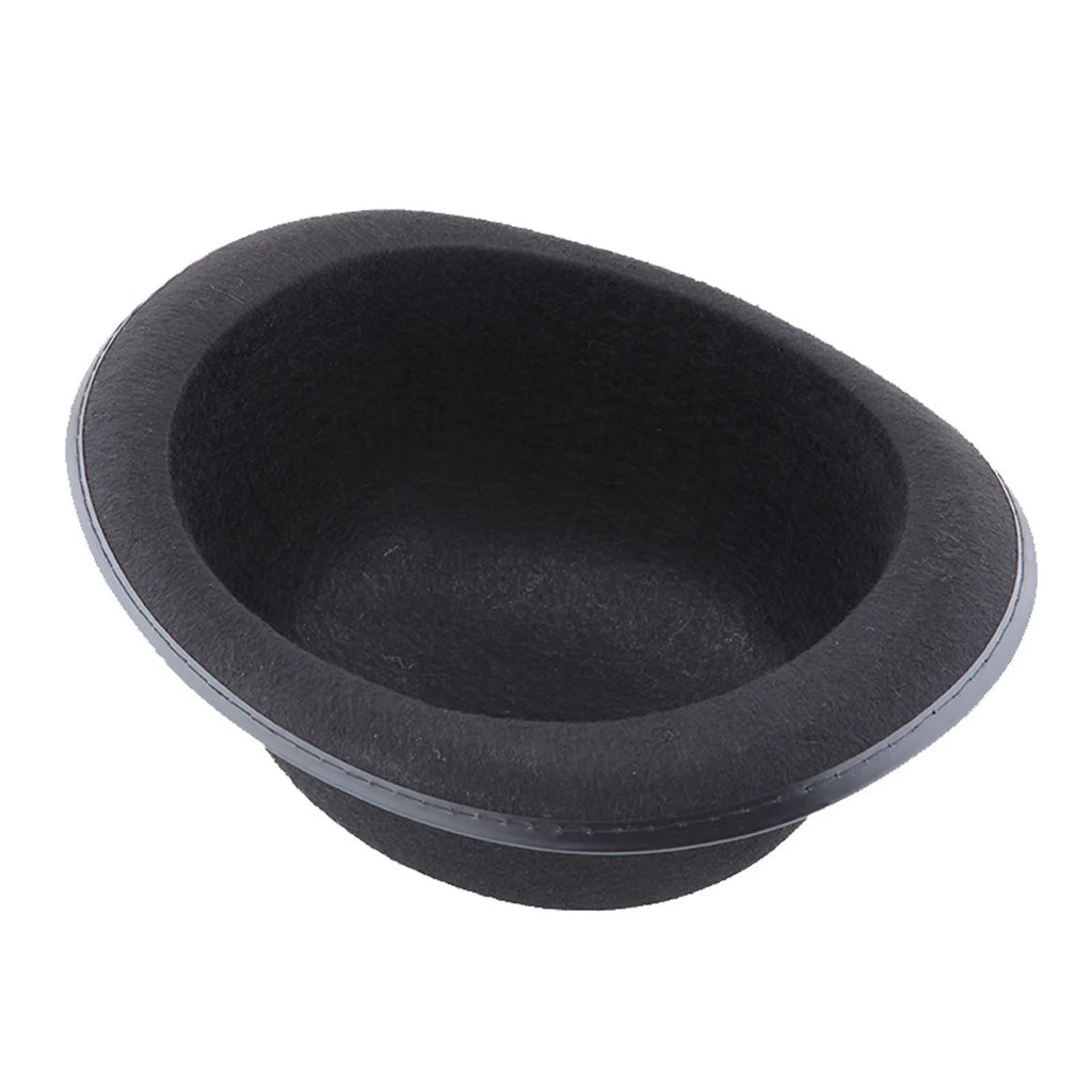 Pure Black Halloween Magic Hat With Hat Holder Cotton Bowler Hat Men'S Satin Hat Gentleman Clothing Gift For Men