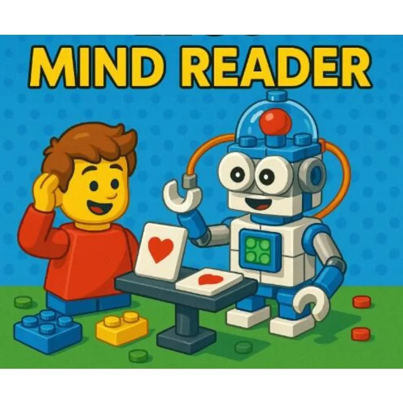 Bricks Mind Reader Close-Up Magic Trick Mentalism Illusions Gimmicks Magician Props for Funny Party Kids Show - Big Tim's Magic Emporium