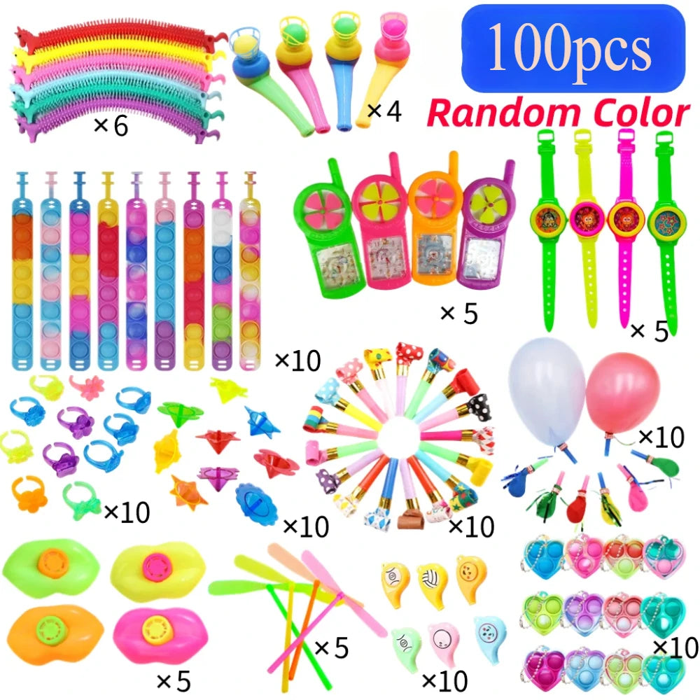 40-150 Pcs Kids Birthday Party Favors Pinata Guest Gift Assortment Giveaway Pinata Stuffed Bulk Kids Toys Gifts