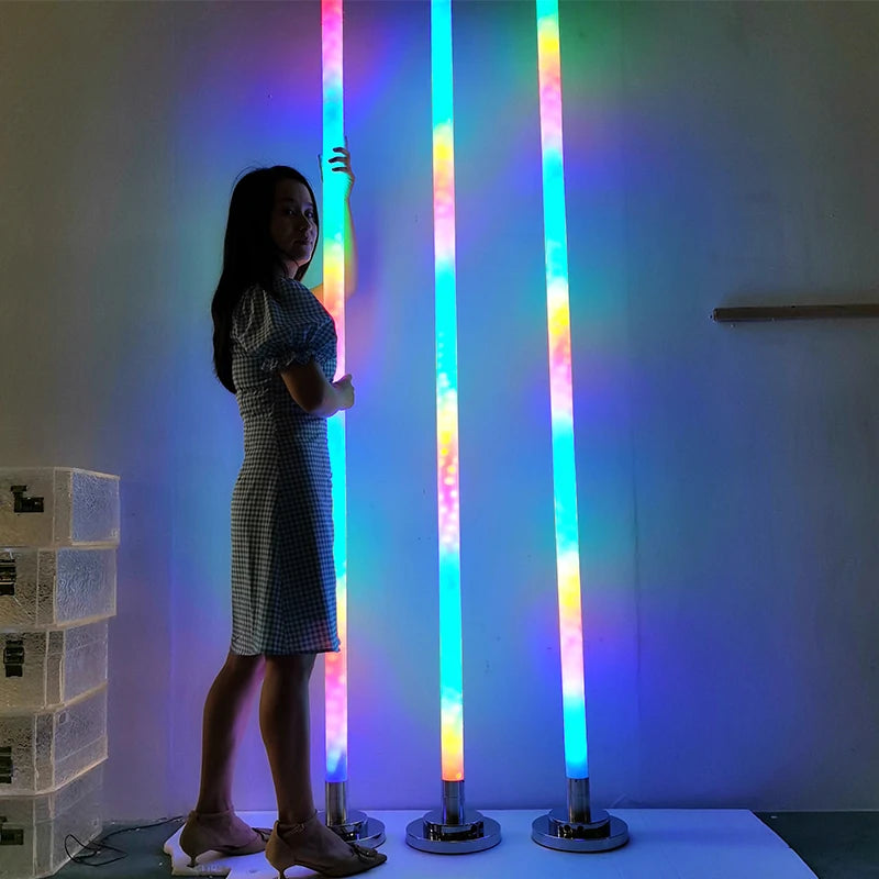 Luminous stainless steel door frame stage mobile stage props
