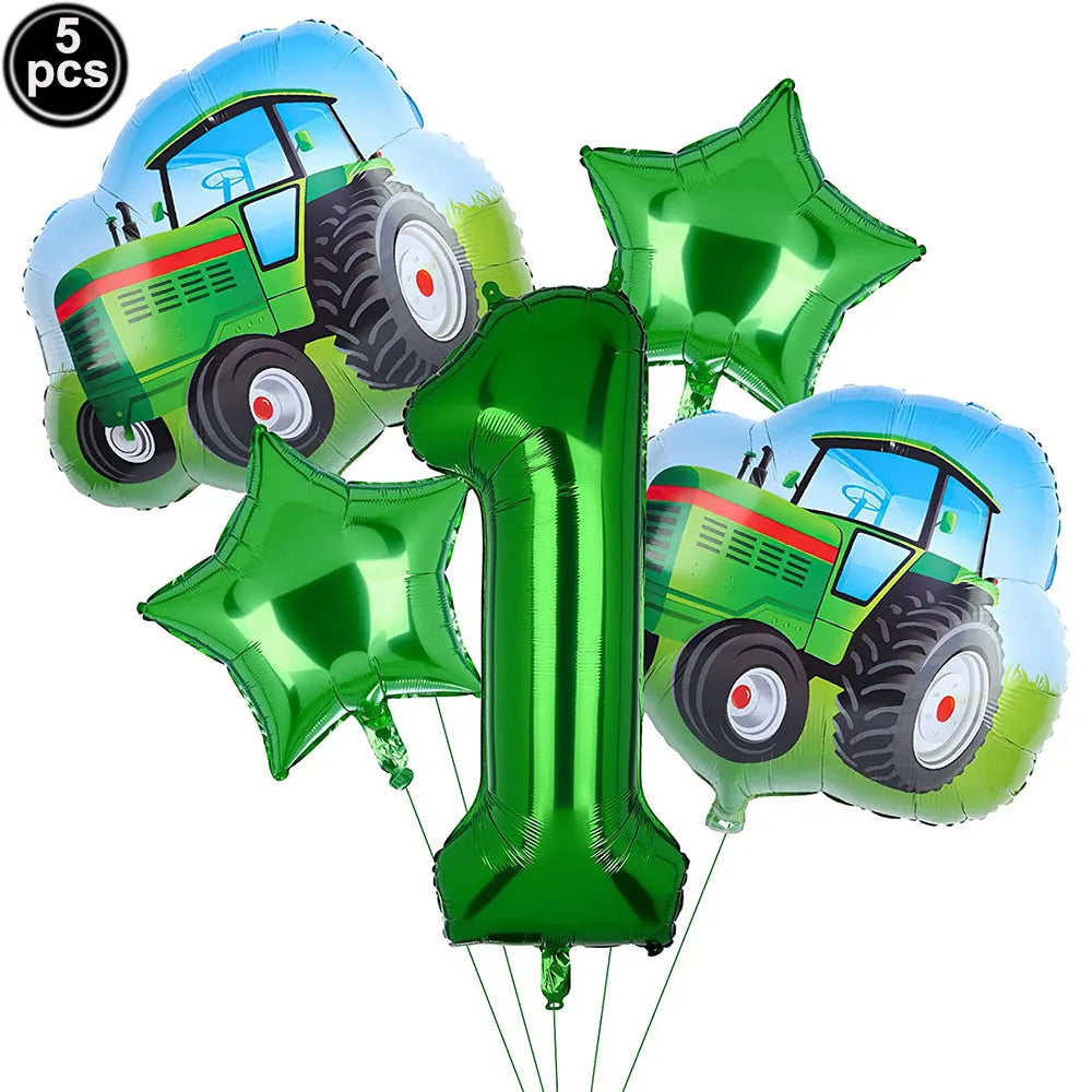 Tractor Party Paper Plates Cups Napkins Banner Tractor Birthday Party Supplies Tractor Themed Party Decor for Party Farm Party - Big Tim's Magic Emporium