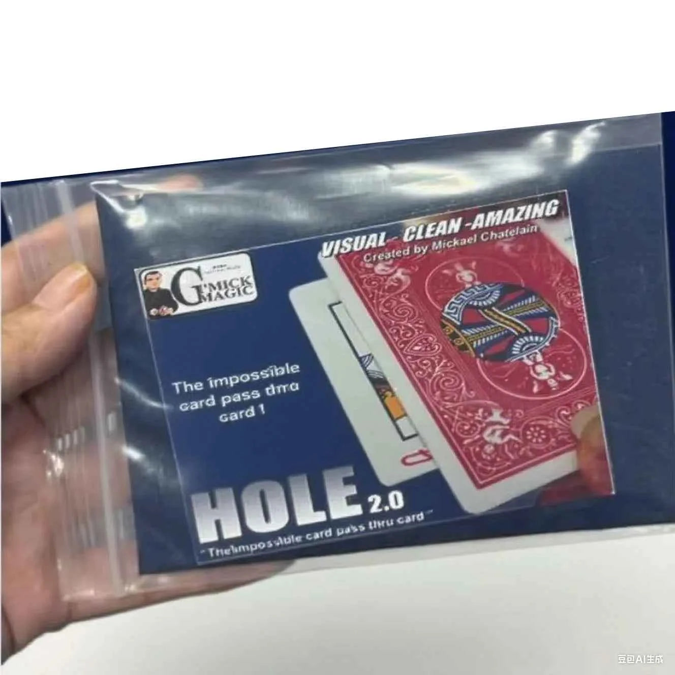HOLE 2.0 By Mickael Chatelain Magic Tricks Card Magia Close Up Magic Props Sreet Mind Illusions Accessories Mentalism