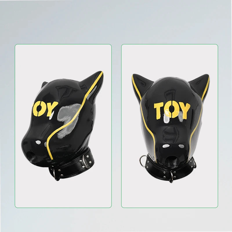 Furrjoi IDO Silicone Dog Mask with Patterned Cospaly Costumes Hood Multiple Colors Halloween Face Toys Realistic Equipment - Big Tim's Magic Emporium