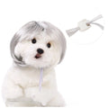 Cute Straight Hair Pet Costume Wig Colorful Funny Cat Cosplay Wig Adjustable Dog Hairpiece Photography