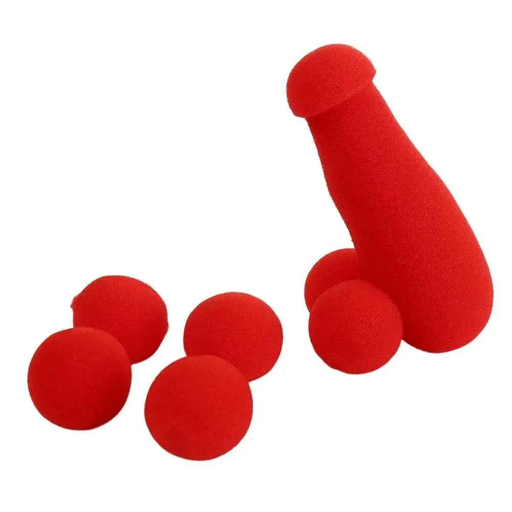 Red Sponge Balls Magic Trick Sponge Funny Gadgets Gimmick Small Sponge Brother Performing Magic Prop Magic Red Sponge