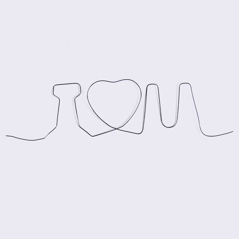 Memory Metal Wire Fire Prediction Hearts 7 i love you magic tricks magic show close up magic illusion