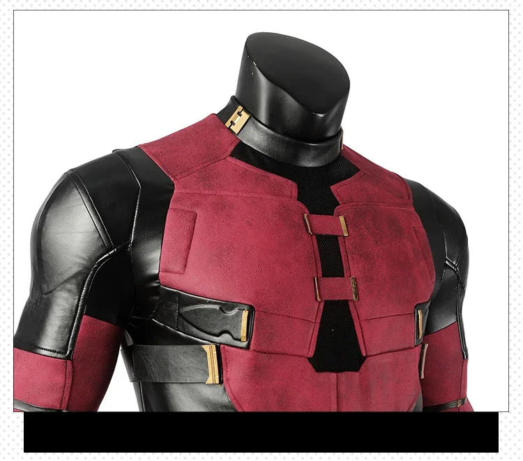 New Arrival DP3 Mr. Pool Cosplay Costume Hero Complete Clothes Red Leather Men Jumpsuit Halloween Carnival Christmas Outfit - Big Tim's Magic Emporium