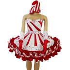 Sparkly Crystal Big Bubble Short Dress Women Prom Evening Celebrate Birthday Party Ball Gown Festival Show Performance Costume