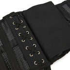 Steel Boned Mesh Short Torso Waspie Corset & Breathable Waist Cincher