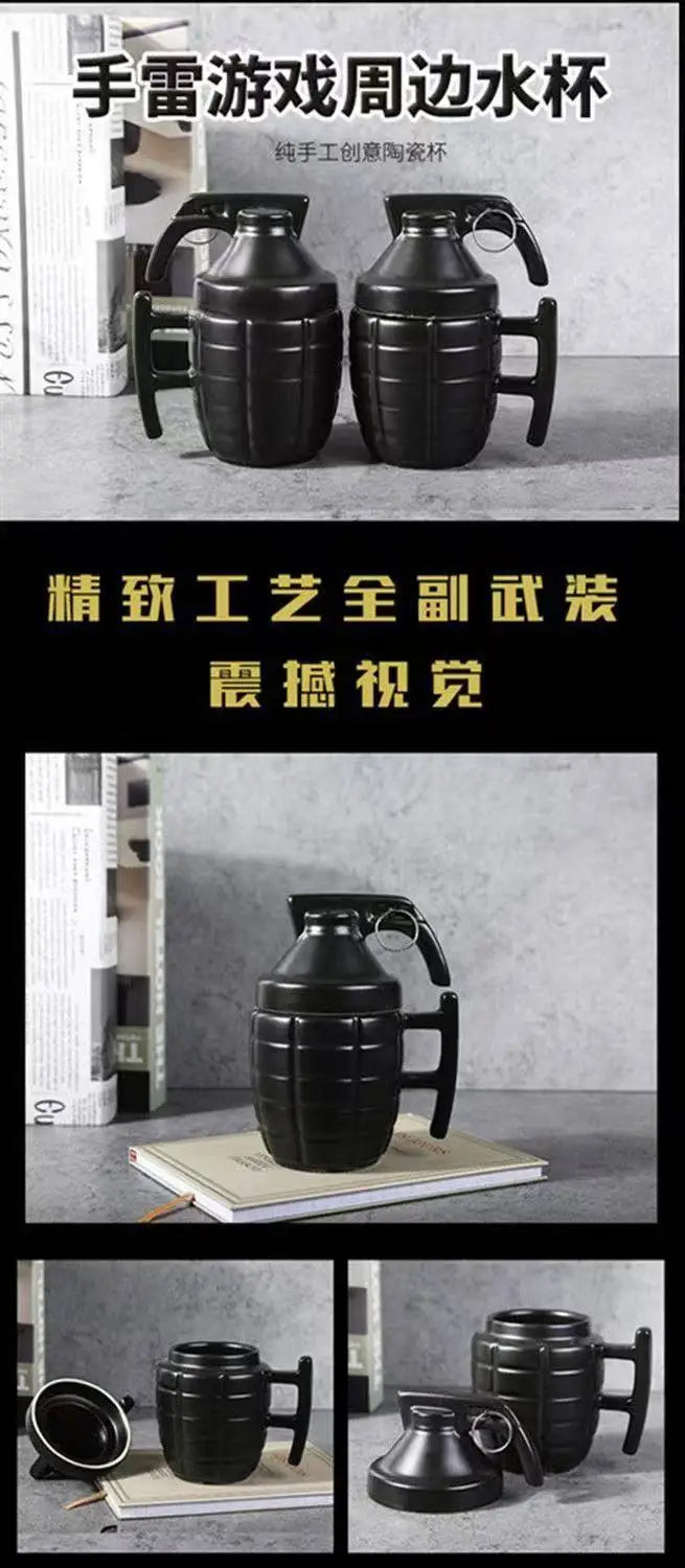 Funny Grenade Ceramic Cup Ins High Beauty Creative Odd Birthday Gift Mug Funny Water Cup