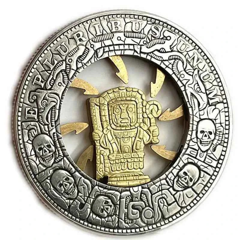 Movable Mechanism Coin Hobo Nickel 'Trap Coin' Morgan Dollar Roman Booteen Magic Coin Creative Gift
