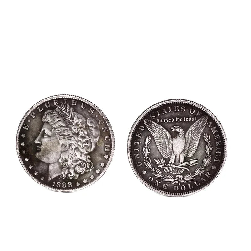 1 Pcs Steel Morgan Dollar  Magic Tricks Can Be Sucked Props Accessorie Used Appearing/Disappearing Coin Magie