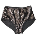 High-Waist Sequin Sparkle Dance Shorts Stage Performance Hot Pants
