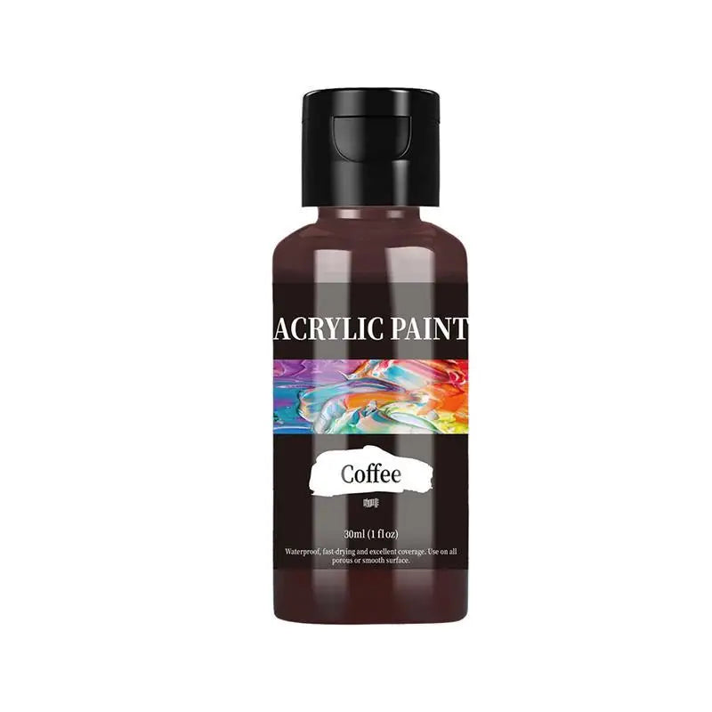 High-Quality 30 Ml/Bottle Acrylic Paint Colors Dyestuff Paint For Fabric Clothing Painting For Leather DIY Pigment Graffiti