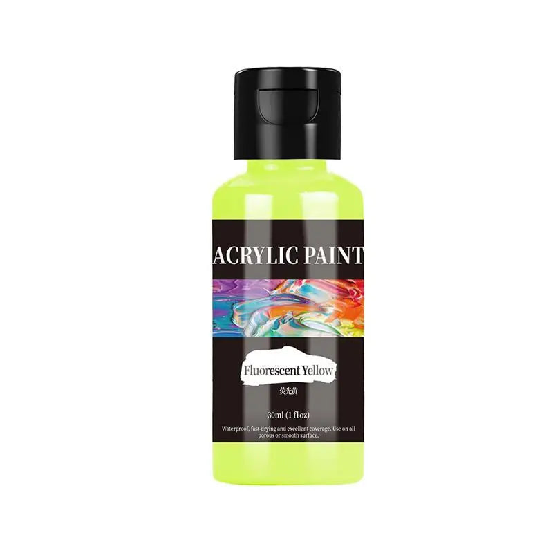 High-Quality 30 Ml/Bottle Acrylic Paint Colors Dyestuff Paint For Fabric Clothing Painting For Leather DIY Pigment Graffiti