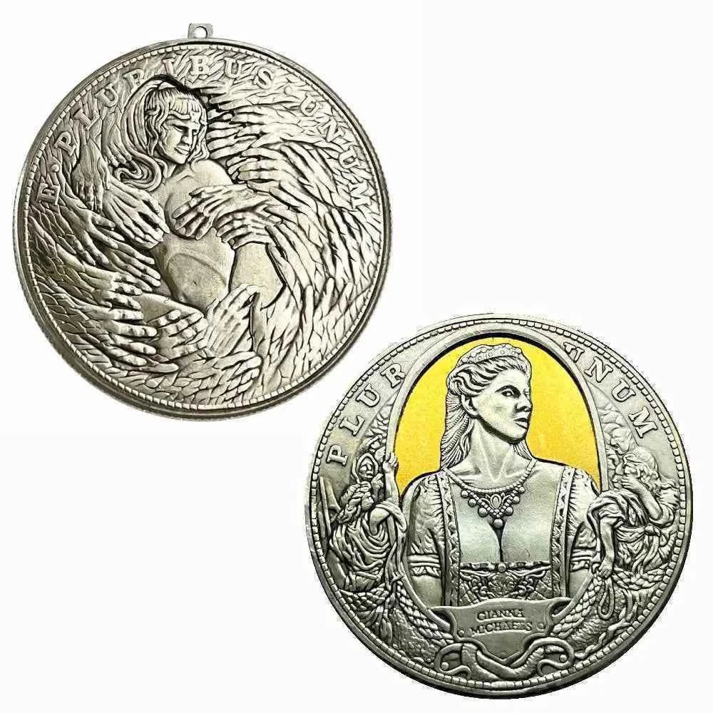 Mechanism Movable Coin Roman Booteen Queen 2pcs For Chose Hobo Nickel Morgan Dollar Amazing Art Creative Gift