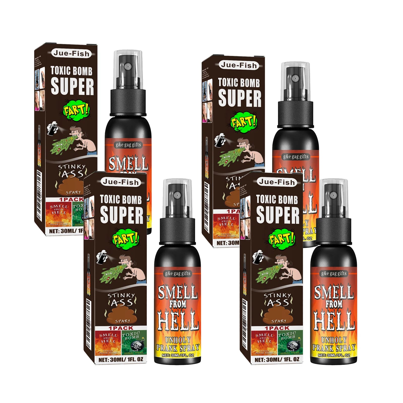 Novelties Liquid Fart Gag Prank Joke Spray Can Stink Bomb Smelly Stinky Gas Joke Sprinkle Prank Family Entertainment Supply - Big Tim's Magic Emporium