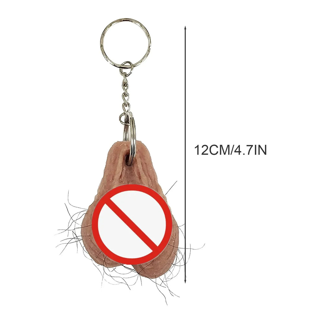 Funny Keychain Cute Car Keyrings, Funny Hairy Keyring Key Chain, Best Gag Christmas Birthday Gifts for Men Women Friends - Big Tim's Magic Emporium