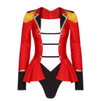 Women's Circus Ringmaster Long Sleeve Skirted Bodysuit Costume