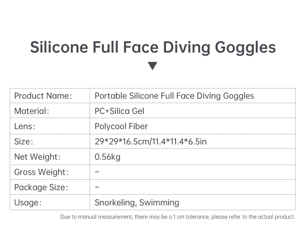 Full Face Diving Mask - Big Tim's Magic Emporium