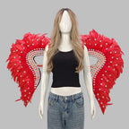 Artisanal Feather Angel Wings Statement Backpiece Runway & Carnival Costume Prop