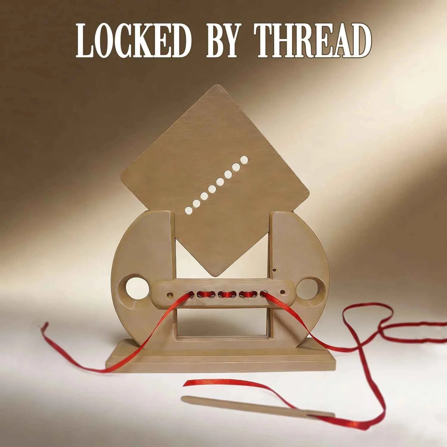 Locked by Thread Magic Tricks Visual Ribbon Penetration and Escape Routines Close-up Illusions Gimmicks Adults Funny Party Games