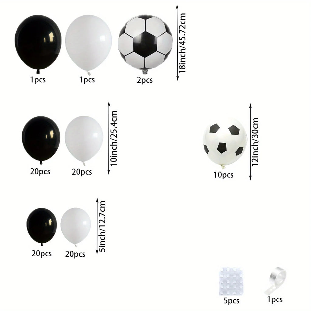 100pcs Football Themed Balloon Party Garland Arch Kit Birthday Party Celebration Party Football Anniversary Party - Big Tim's Magic Emporium